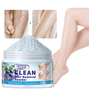 5 minuti di efficienza Private Label naturale organico a base di erbe completo indolore depilatorio uomini e donne permanente di rimozione dei capelli in polvere - Product Image 1