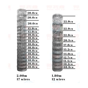 รั้วตาข่ายลวดเหล็กชุบสังกะสีสำหรับทำฟาร์มวัวม้าแกะไก่ฟาร์มปรับความยาวได้ตามต้องการ - Product Image 5