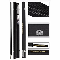 Jflowers SMO 12.5mm Shaft Serat Karbon Defleksi Rendah Kualitas Tinggi Tahan Lama Tongkat Biliar-3/8x8 Pin Lepas Cepat