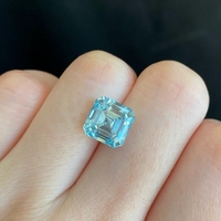 Fancy Blue Lab Créé Loose Asscher Cut 5.23ct VS1 CVD Diamond pour Bijoux