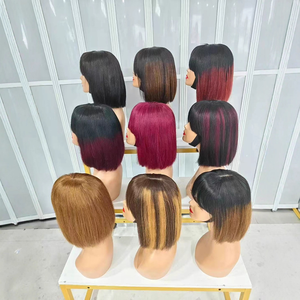 Peluca Bob sin Encaje con Flequillo |   Cabello 100% Humano Real |   Máquina de Doble Tracción - Product Image 3