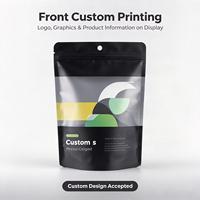 Sachet Doypack avec fenêtre transparente, étanche à l'humidité, thermoscellable, à fermeture zip pour emballage alimentaire, taille personnalisée acceptée
