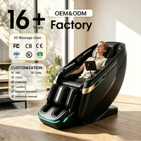 Fauteuil de massage Yitouch L61OEM de luxe personnalisé 3D 4D chauffant à gravité zéro pour le corps entier avec compression chaude, utilisation domestique, rail SL électrique