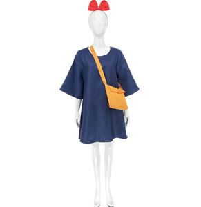 Costume de cosplay pour filles, petite <span class=keywords><strong>sorcière</strong></span> <span class=keywords><strong>Kiki</strong></span>, en polyester écologique, pour enfants, robe d'anime pour Halloween, scène - Product Image 5