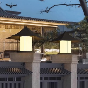Nueva Lámpara de Pilar de Estilo Chino, Lámpara de Patio Exterior Impermeable para Villa, Lámpara Decorativa de Jardín para Hotel, Comunidad, Casa de Huéspedes - Product Image 1