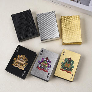 Naipes de Póker <span class=keywords><strong>Texas</strong></span> DIY con Lámina Dorada y Plateada, Impermeables, de PVC, Portátiles, Lavables, Venta al por Mayor, Edición Especial Huevo - Product Image 4