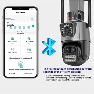 P11 icsee 8x fotocamera wifi con zoom a tre occhi 5K HD per visione notturna da esterno impermeabile per la casa telecamera di sicurezza per la rete wireless - Product Image 2