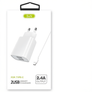 เครื่องชาร์จ S&N Type C 2.4A 2USB สมาร์ทเอาท์พุตสำหรับอุปกรณ์มือถือ - Product Image 2