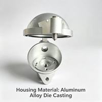 Boîtier de transmetteur de température NAA avec tête de thermocouple IP65, entrée de câble filetée, haute stabilité, OEM ODM, aluminium, commande en gros