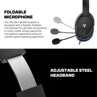 FANTECH Headset Gaming berkabel MH89, mikrofon Omnidirectional 3.5mm TRRS Jack Headset ringan untuk Gaming PC