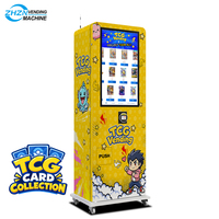 Distributeur automatique populaire autonome de 32 pouces avec écran tactile pour la vente de cartes à collectionner, acceptant les paiements par pièces, espèces et cartes de crédit
