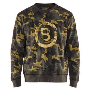 BLAKLADER - 940811584599S Sudadera limitada unisex Verde Oliva oscuro/Negro-EAN 7330509712931 WORK HOODIES - Product Image 1