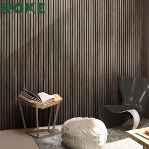 Panneau acoustique décoratif en MDF ROKE, réduction efficace de l'écho pour studio à domicile, chambre à coucher, <span class=keywords><strong>traitement</strong></span> du son des murs intérieurs - Product Image 5