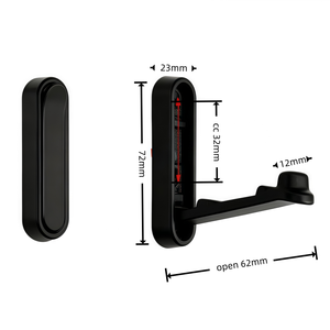 Folding Wall Mount Coat Hook Self-Adhesive Aluminum Alloy Hidden Coat Towel Wall Hooks Space-Saving - Product Image 4