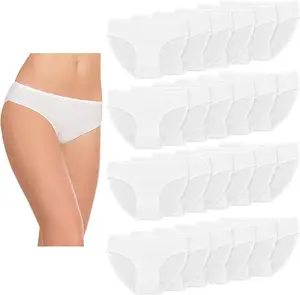 Kadın iç çamaşırı külot toptan kadınlar için tek kullanımlık sızdırmaz organik pamuk Thongs M-XL