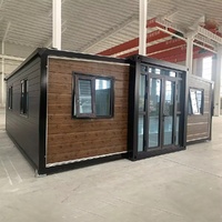 Maison conteneur pliable et extensible en acier de 20 pieds et 36 mètres carrés, écologique, avec options salle de bain/cuisine, garantie 5 ans
