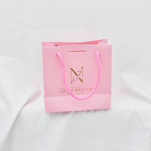 Sacs de boutique de luxe imprimés pour le commerce de détail, personnalisables avec logo, pour bijoux, mariage, nœud papillon, sac cadeau en papier avec ruban - Product Image 3