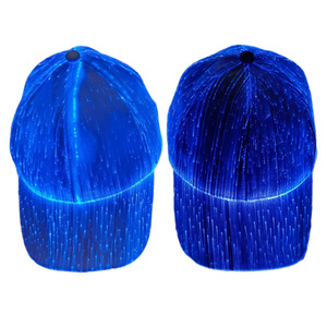Usb Charging Luminous Led Fiber Optic 7 Colors Glowing Baseball Cap Led Rave Party Dancing <b>Hat</b> - Product Image 6