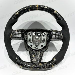 Volante de Fibra de Carbono Forjado en Oro para <span class=keywords><strong>Cadillac</strong></span> <span class=keywords><strong>CTS</strong></span> <span class=keywords><strong>CTS</strong></span>-V con Alcántara para <span class=keywords><strong>CTS</strong></span> <span class=keywords><strong>Cadillac</strong></span> XTS ATS CT6 ATS-V, Envío Directo - Product Image 1