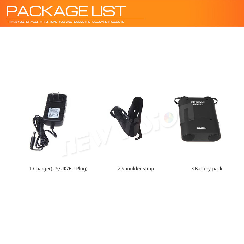 Batteria Godox PB960 Per Flash - 4500mAh Litio, Doppia Uscita, Ricarica Rapida 3 Ore