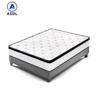 Matelas de lit en latex pour hôtel de luxe de 12 pouces matelas à ressorts ensachés en gel mou moyen à mémoire de forme pour lits jumeaux reine simple roi pleine grandeur