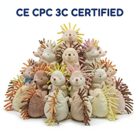 Peluches hérissons personnalisées OEM ODM, peluches champignons couleur macaron, vente en gros, cadeau pour enfants