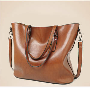 Fabricant de sacs à main vintage de mode pour dames personnalisés gros sacs fourre-tout à bandoulière en cuir véritable ciré à l'huile pour femmes - Product Image 3