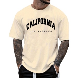 เสื้อยืดโอเวอร์ไซส์ลายกราฟิกสไตล์วินเทจสำหรับผู้ชาย พิมพ์ลายตัวอักษร คอกลม แขนสั้น เสื้อฤดูร้อน - Product Image 1