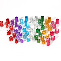 Usine En Gros Réglable Multicolore Métal Cheveux Anneaux Perles Dreadlocks Perle Tresse Cheveux Décoration Accessoires