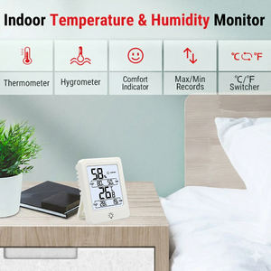 Digitales <span class=keywords><strong>Thermometer</strong></span>-Hygrometer mit Hintergrundbeleuchtung, Innentemperatur- und Luftfeuchtigkeitsmesser, LCD-Display, Thermo-Hygrometer für den Heimgebrauch - Product Image 2