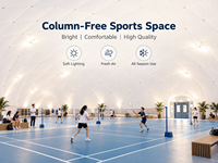 Dôme Sportif Gonflable Climat Aride, Sans Colonne, Refroidissement, Isolation Thermique, Économe en Énergie, Contrôle Intelligent, Salle Clé en Main Personnalisée