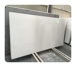 Wholesale Manufacture Marble Polished Engineered White Artificial Quartz Stone Big Size Pure White Quartz Slab