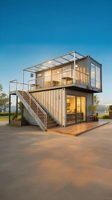 Villa conteneur de luxe entièrement personnalisée, en kit, avec panneaux sandwich, pour usage résidentiel, bureau, atelier ou hôtel
