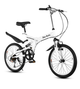 Bicicleta <span class=keywords><strong>Plegable</strong></span> con Logotipo Personalizado, Cuadro de Acero al <span class=keywords><strong>Carbono</strong></span>, Horquilla de Resorte, Velocidades Variables, Amortiguación Delantera y Trasera, Portátil para Coche - Product Image 6