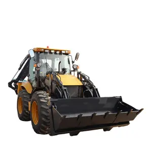 high quality wheel excavator compact tractor with mini backhoe loader with cheap price