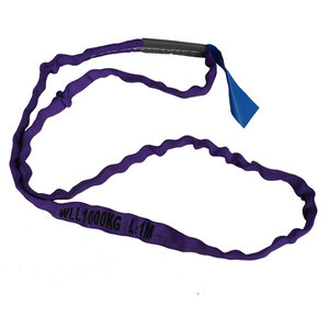 핫 세일 100% 폴리에스터 헤비 듀티 리프팅 슬링 미국 표준 1T-<span class=keywords><strong>10T</strong></span> 6:1 안전 계수 검정 둥근 모양 - Product Image 2