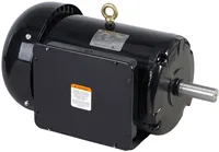 Moteur électrique à induction monophasé 230V 60Hz à couple élevé 15HP pour applications de commande de compresseurs d'air industriels, arbre 5/8