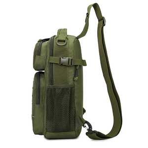 Bolso Táctico de Pecho para Hombre, Bandolera Impermeable y Resistente al Desgaste para Pesca al Aire Libre, Senderismo y Deportes, Color Sólido - Product Image 3
