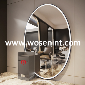 Tùy Chỉnh Lớn Hình Bầu Dục Vàng Sàn Tường Gương Kim Loại Khung Đầy Đủ Chiều Dài Cơ Thể Mặc Quần Áo Đứng Cho Phòng Tắm Trang Trí Sử Dụng - Product Image 4