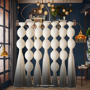 Art Tissage Boho Cadeau Fait Main Couverture Magnifique Suspendu Grande Décoration Murale Rame Tapisserie - Product Image 1