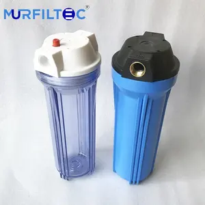 Wadah filter air transparan kecil 10 20 inci, dapat dipakai ulang untuk sistem filter air