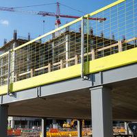 Barrière de protection contre les chutes conforme aux normes OSHA, clôture de sécurité pour la construction, système de garde-corps pour bordure de plancher en béton non fini
