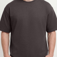 Herentrui van oversized katoenen breisel, effen, losvallend, ademend, zacht, 180 gram, maat S-XXXL