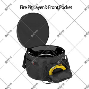 Bolsa de Almacenamiento para Fogata de Camping de Doble Capa de 19 Pulgadas, Bolsa de Almacenamiento para Parrilla de Barbacoa Impermeable de Tela Oxford - Product Image 2