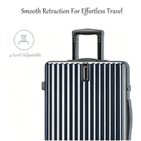 Valise de voyage rigide avec serrure TSA, roulettes silencieuses, bagage léger pour les voyages d'affaires