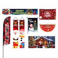 Bannières de Noël 2026 pour couples, décorations de fête, drapeaux suspendus de jardin, toiles de fond personnalisées