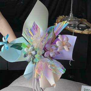 Sang Trọng Hàn Quốc-Phong Cách Valentine Của Hoa Bó Hoa Giấy Gói Ưa Thích EVA Vật Liệu Bọt Không Tráng Glassine Giấy In Ấn - Product Image 6