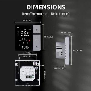 Calentador de Agua Doméstico, Horno a Gas, Calefacción por Suelo Radiante Eléctrica Disponible, Controlador de Temperatura Inteligente con WiFi, Termostato Inteligente - Product Image 3