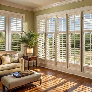 Nhà Máy Giá Home trắng có thể điều chỉnh louver cửa sổ trồng màn trập - Product Image 1