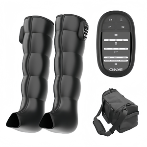 Новейшие перезаряжаемые цифровые компрессионные массажеры для ног с подогревом для восстановления после тренировок, работающие от аккумулятора, для спорта и восстановления мышц стоп (модель World Cup) - Product Image 5